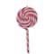 6ct Frosted Red and White Lollipop Christmas Ornaments 6"